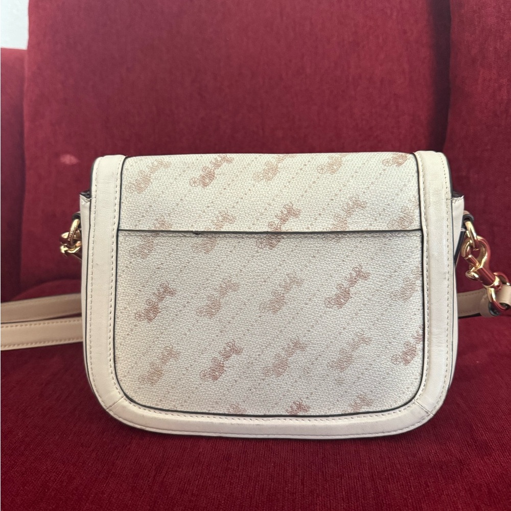 Coach Beige and Brown Crossbody Bag - Picture 4 of 5